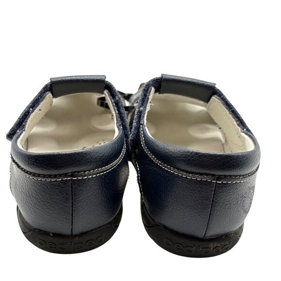 Pediped Boys Navy Leather Sandals Size 29 With Arch Support Flexible Sole - Picture 8 of 9
